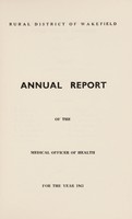 view [Report 1963] / Medical Officer of Health, Wakefield R.D.C.