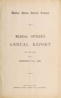 view [Report 1900] / Medical Officer of Health, Walker U.D.C.