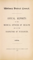 view [Report 1894] / Medical Officer of Health, Wallasey Local Board / U.D.C. / County Borough.