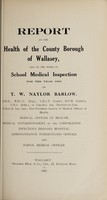 view [Report 1926] / Medical Officer of Health, Wallasey Local Board / U.D.C. / County Borough.