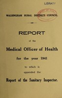 view [Report 1941] / Medical Officer of Health, Walsingham R.D.C.