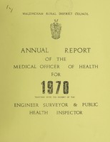 view [Report 1970] / Medical Officer of Health, Walsingham R.D.C.