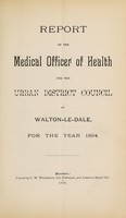 view [Report 1894] / Medical Officer of Health, Walton-le-Dale U.D.C.