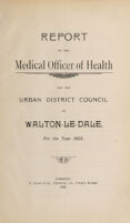 view [Report 1905] / Medical Officer of Health, Walton-le-Dale U.D.C.