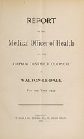 view [Report 1909] / Medical Officer of Health, Walton-le-Dale U.D.C.