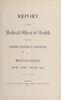 view [Report 1913] / Medical Officer of Health, Walton-le-Dale U.D.C.