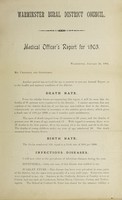 view [Report 1903] / Medical Officer of Health, Warminster R.D.C.