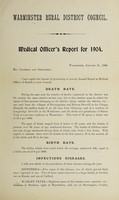 view [Report 1904] / Medical Officer of Health, Warminster R.D.C.