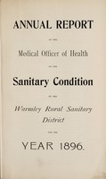 view [Report 1896] / Medical Officer of Health, Warmley R.D.C.