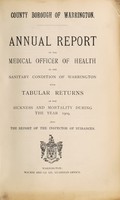 view [Report 1909] / Medical Officer of Health, Warrington County Borough.