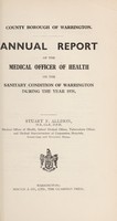view [Report 1938] / Medical Officer of Health, Warrington County Borough.