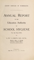 view [Report 1922] / School Medical Officer of Health, Warrington County Borough.