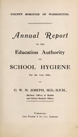 view [Report 1924] / School Medical Officer of Health, Warrington County Borough.