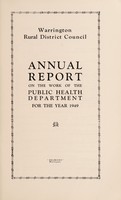 view [Report 1949] / Medical Officer of Health, Warrington R.D.C.