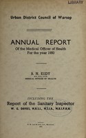 view [Report 1950] / Medical Officer of Health, Warsop U.D.C.