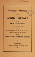 view [Report 1959] / Medical Officer of Health, Warwick Borough.