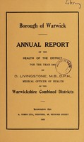 view [Report 1961] / Medical Officer of Health, Warwick Borough.