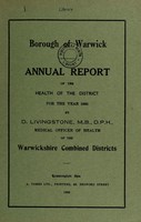 view [Report 1965] / Medical Officer of Health, Warwick Borough.