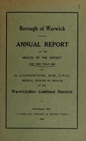 view [Report 1968] / Medical Officer of Health, Warwick Borough.