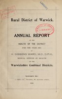 view [Report 1941] / Medical Officer of Health, Warwick R.D.C.