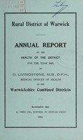 view [Report 1955] / Medical Officer of Health, Warwick R.D.C.