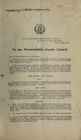 view [Report 1915] / Medical Officer of Health, Warwickshire County Council.