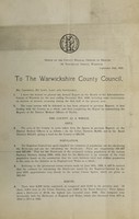 view [Report 1920] / Medical Officer of Health, Warwickshire County Council.