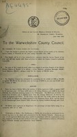 view [Report 1926] / Medical Officer of Health, Warwickshire County Council.