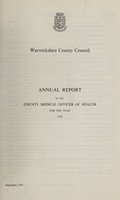 view [Report 1970] / Medical Officer of Health, Warwickshire County Council.