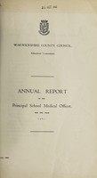 view [Report 1961] / Principal School Medical Officer of Health, Warwickshire County Council.