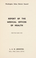 view [Report 1955] / Medical Officer of Health, Washington U.D.C.