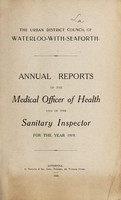 view [Report 1919] / Medical Officer of Health, Waterloo-with-Seaforth U.D.C.