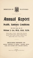 view [Report 1934] / Medical Officer of Health, Watford U.D.C. / Borough.