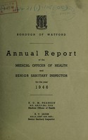 view [Report 1946] / Medical Officer of Health, Watford U.D.C. / Borough.