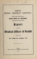 view [Report 1913] / Medical Officer of Health, Wath R.D.C.