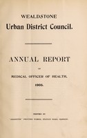 view [Report 1905] / Medical Officer of Health, Wealdstone U.D.C.