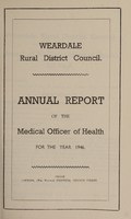 view [Report 1946] / Medical Officer of Health, Weardale R.D.C. (Stanhope, Derwent, Wolsingham, and St John's Districts).