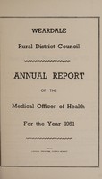 view [Report 1951] / Medical Officer of Health, Weardale R.D.C. (Stanhope, Derwent, Wolsingham, and St John's Districts).