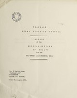 view [Report 1964] / Medical Officer of Health, Weardale R.D.C. (Stanhope, Derwent, Wolsingham, and St John's Districts).