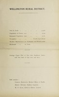 view [Report 1920] / Medical Officer of Health, Wellington (Somerset) R.D.C.