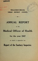 view [Report 1947] / Medical Officer of Health, Wells-next-the-Sea U.D.C.