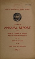 view [Report 1937] / Medical Officer of Health, Welwyn Garden City U.D.C.