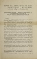 view [Report 1896] / Medical Officer of Health, Wilton R.D.C.