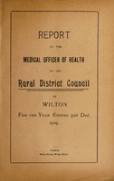 view [Report 1919] / Medical Officer of Health, Wilton R.D.C.