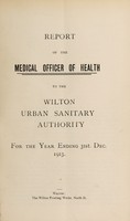 view [Report 1913] / Medical Officer of Health, Wilton U.D.C.