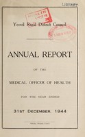 view [Report 1944] / Medical Officer of Health, Yeovil R.D.C.