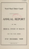 view [Report 1945] / Medical Officer of Health, Yeovil R.D.C.