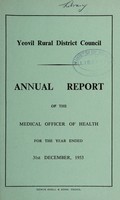 view [Report 1953] / Medical Officer of Health, Yeovil R.D.C.