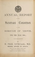 view [Report 1904] / Medical Officer of Health, Yeovil U.D.C. / Borough.