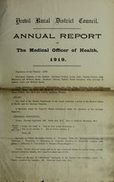 view [Report 1919] / Medical Officer of Health, Yeovil U.D.C. / Borough.